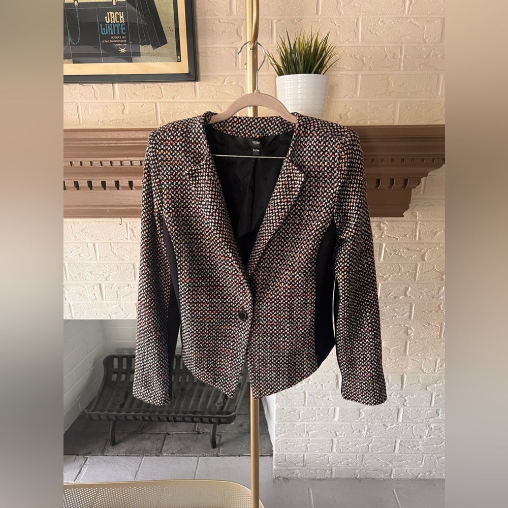 Unique Tweed Patterned Blazer - image 1